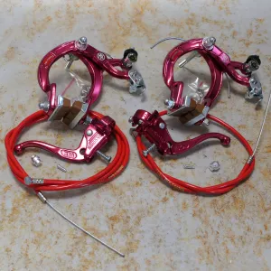Dia-Compe MX-1000/Tech-4 Complete Brake Set Red