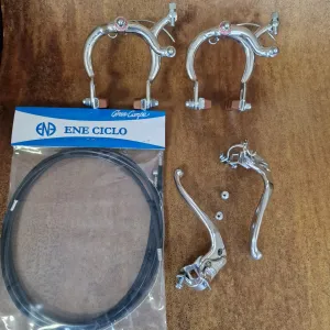 Dia-Compe MX890 / 132MT45 Complete Brake Kit Silver