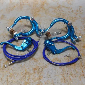 Dia-Compe MX890 / Tech-4 Complete Brake Kit Blue