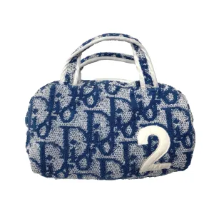 Dior Blue Logo Terry Cloth Bag