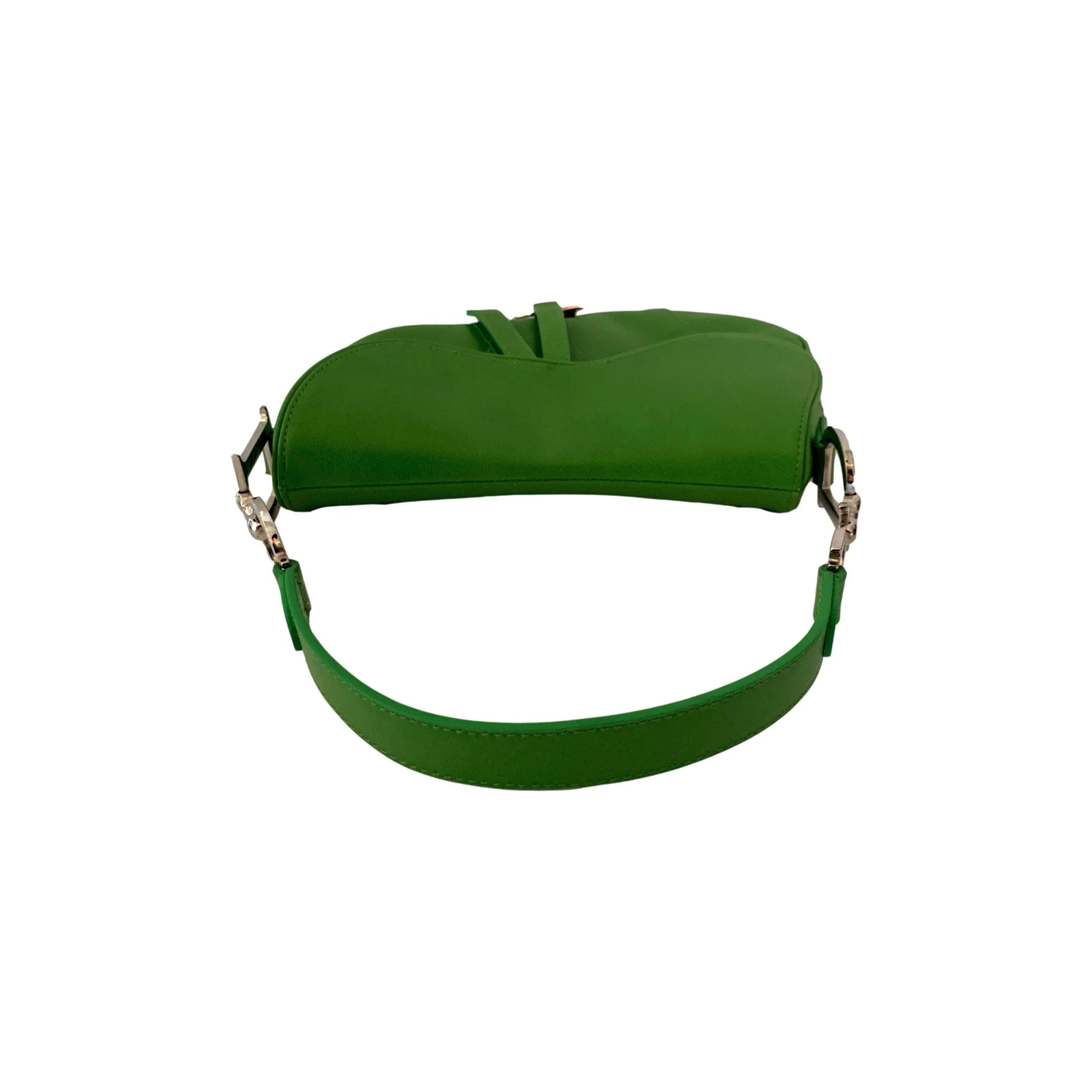 Dior Green Leather Saddle Bag