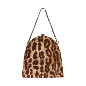 Dolce & Gabbana Cheetah Print Chain Top Handle Bag
