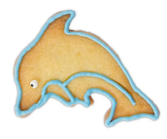 Dolphin Cookie Cutter with Embossed Detail Small