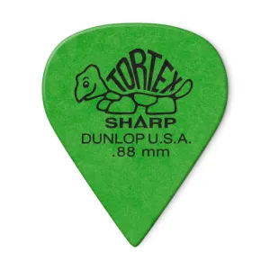 Dunlop Tortex Sharp -plektrat 0.88 mm, 12 kpl