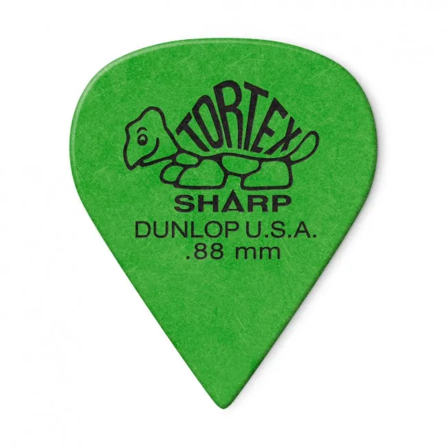 Dunlop Tortex Sharp -plektrat 0.88 mm, 12 kpl