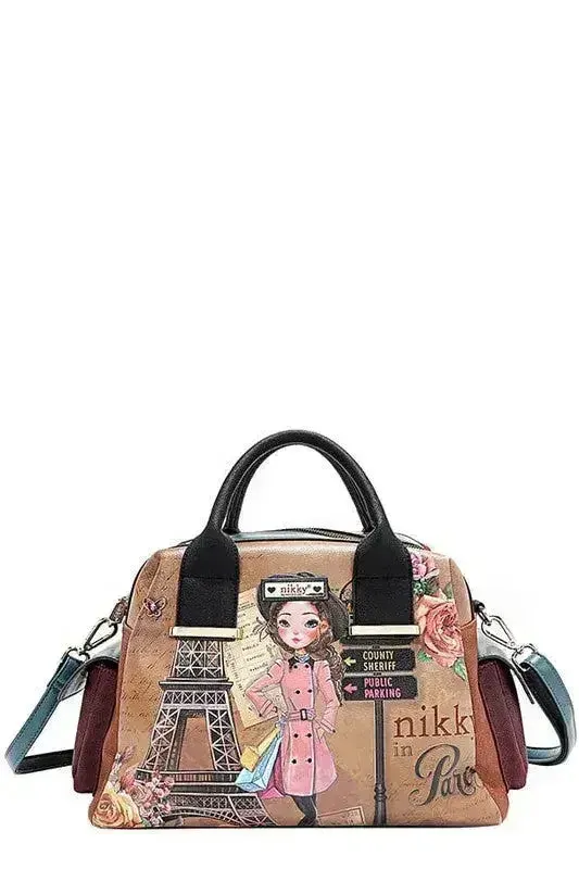 Eco-Leather Boston Bag - Sustainable Large Tote | Femstylo