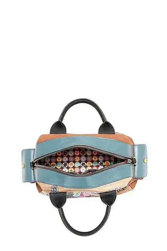 Eco-Leather Boston Bag - Sustainable Large Tote | Femstylo