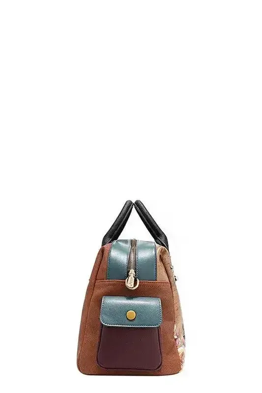 Eco-Leather Boston Bag - Sustainable Large Tote | Femstylo
