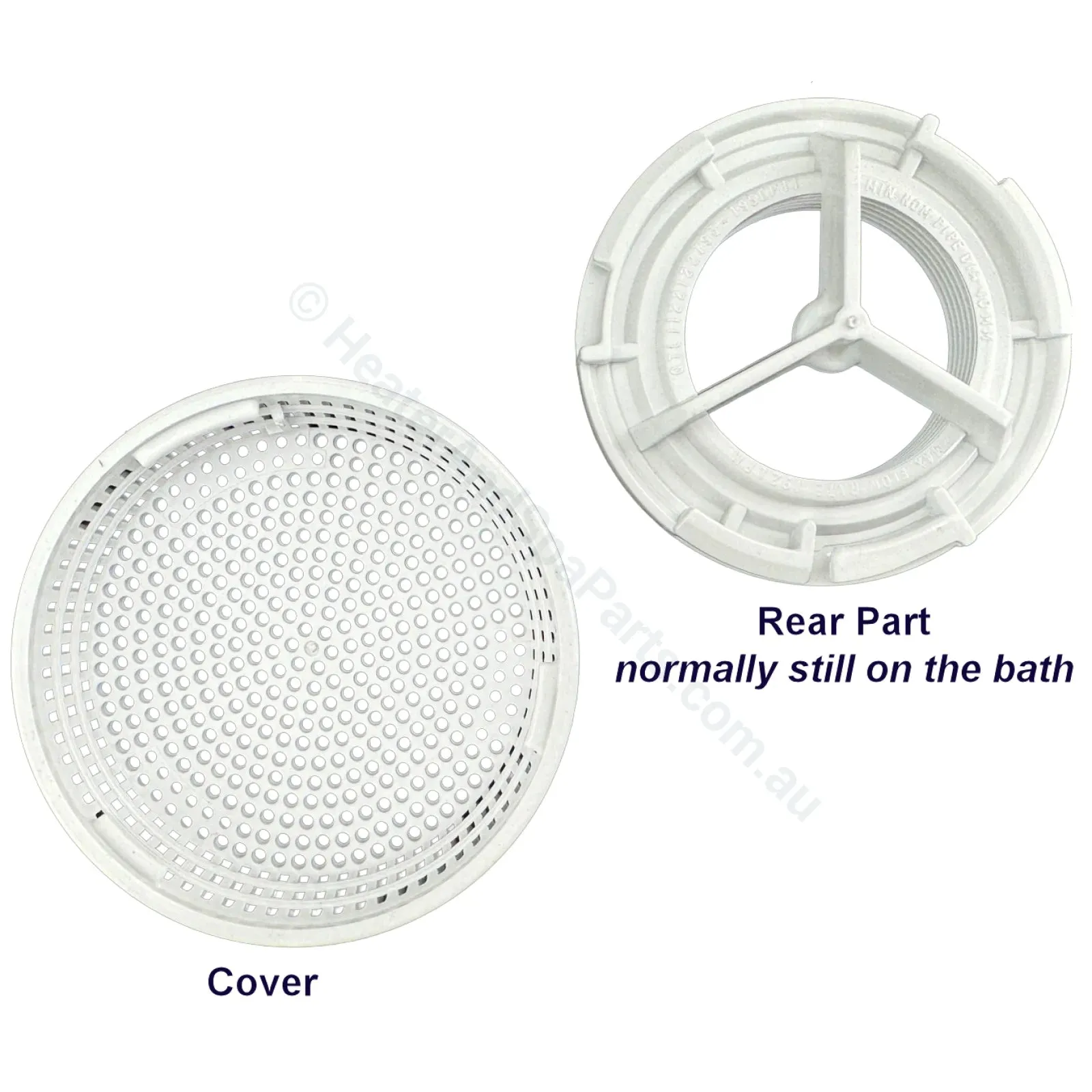 Edgetec Spa Bath Suction - White - 100mm - 192lpm