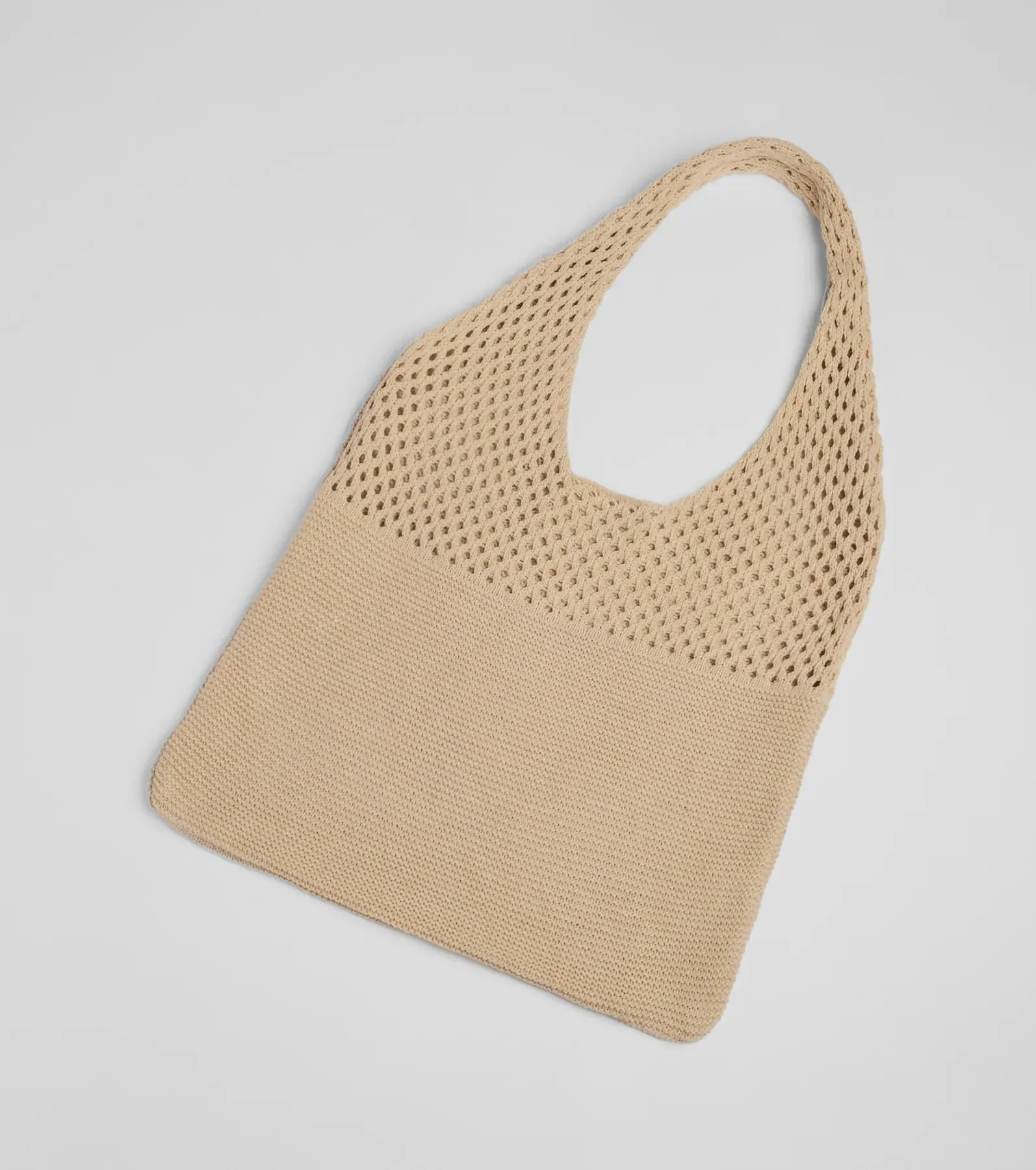 Effortless Weekend Vibes Crochet Knit Tote Bag