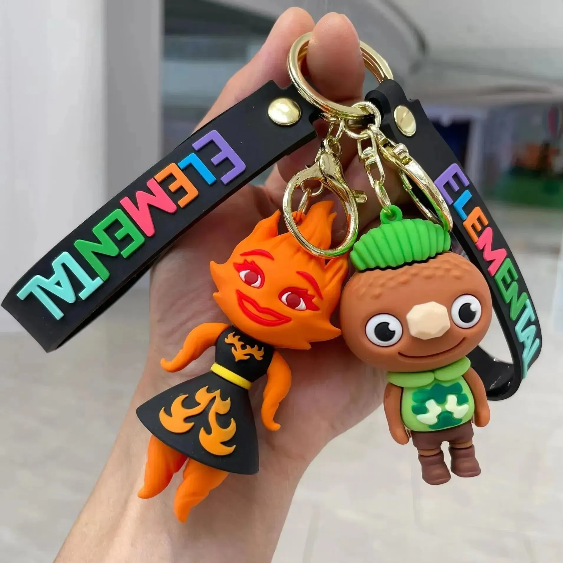 Elemental Characters 3D Keychain