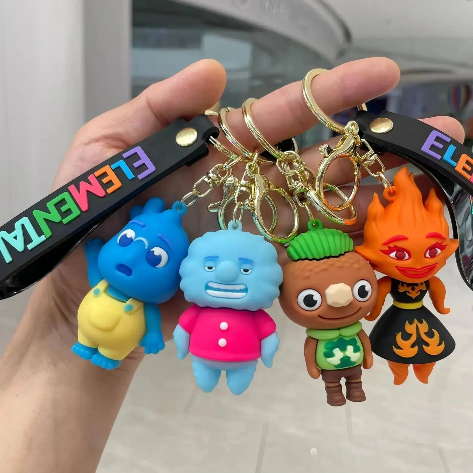 Elemental Characters 3D Keychain