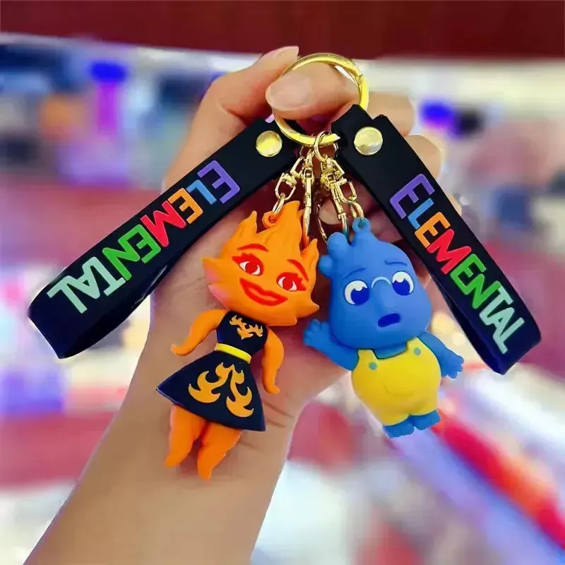 Elemental Characters 3D Keychain