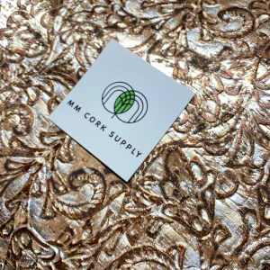 Embossed Damask Cork Fabric