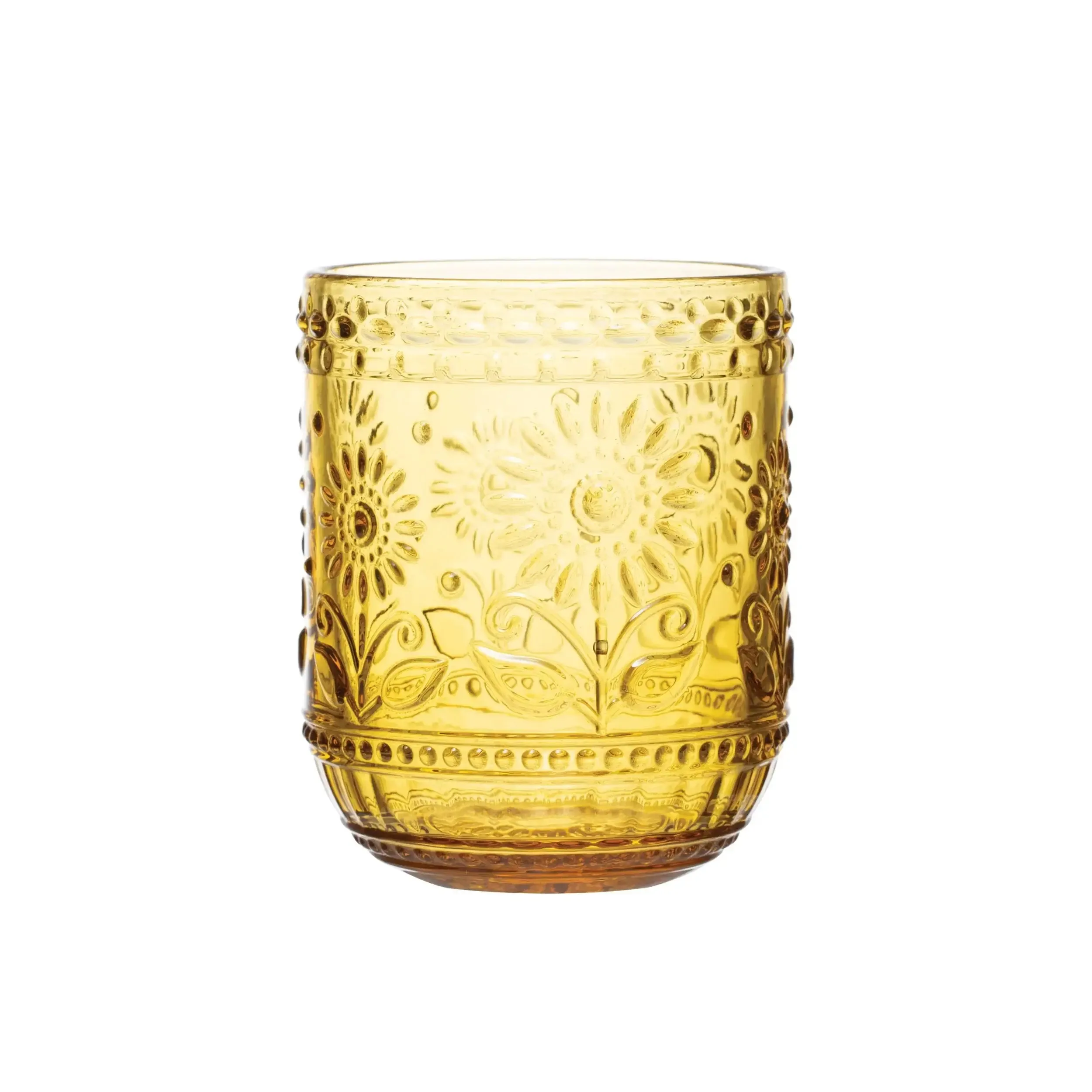 EMBOSSED DRINKING GLASS