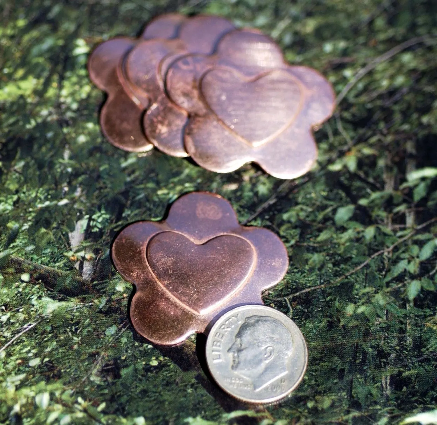 Embossed Flower in a Variety of Shapes 31mm Metal Stamping Blanks for Jewelry Making