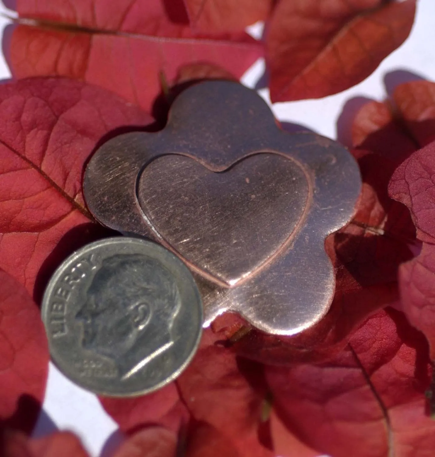 Embossed Flower in a Variety of Shapes 31mm Metal Stamping Blanks for Jewelry Making