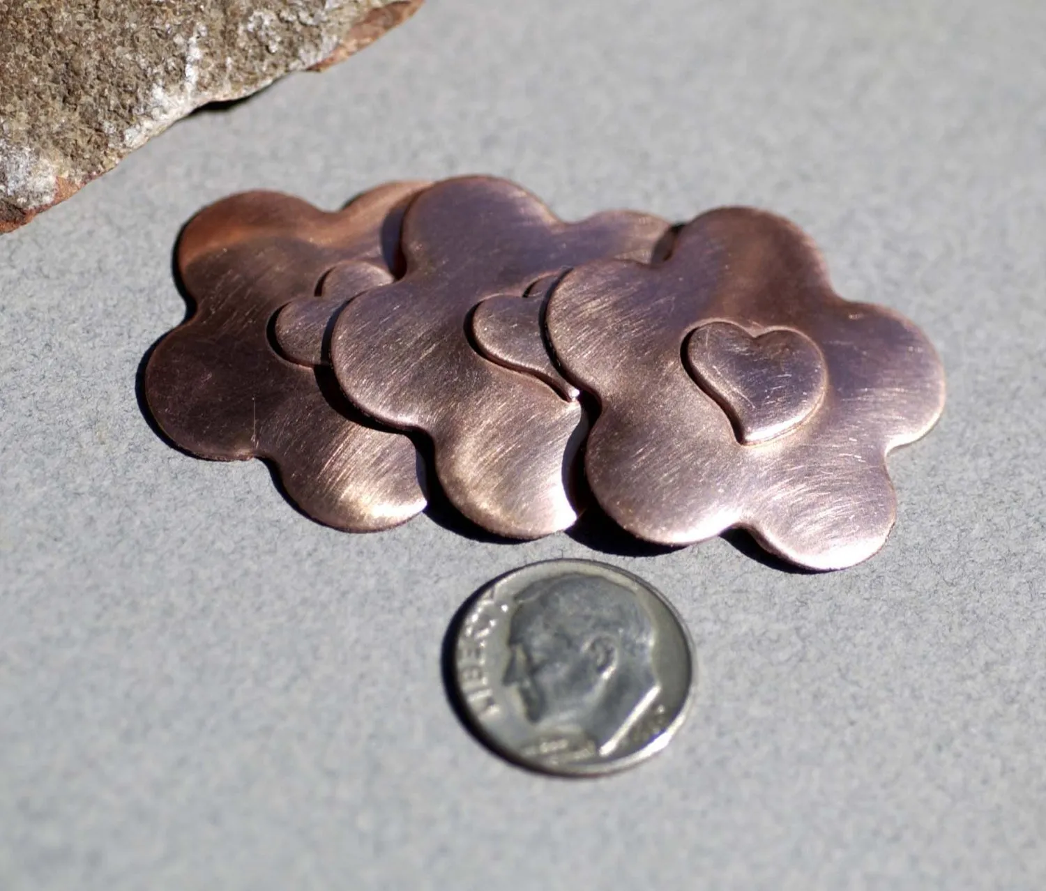 Embossed Flower in a Variety of Shapes 31mm Metal Stamping Blanks for Jewelry Making