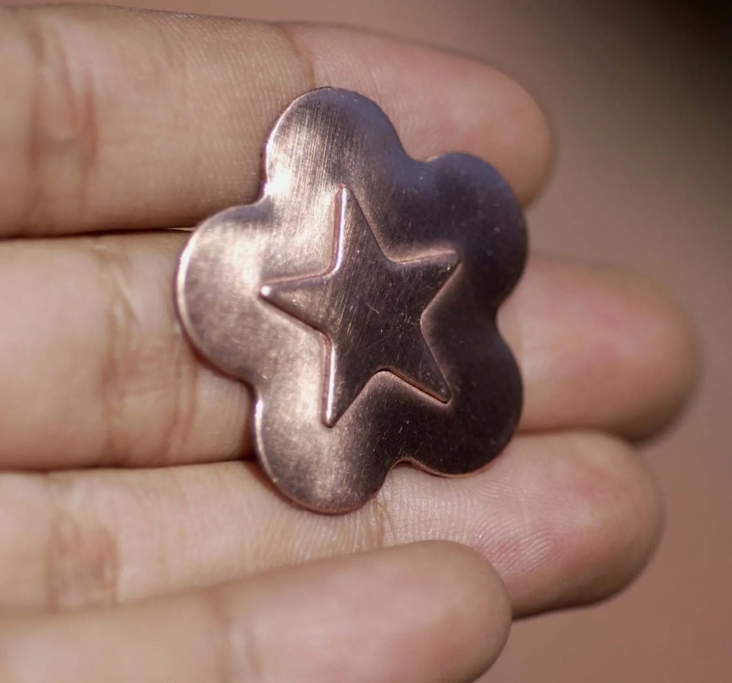Embossed Flower in a Variety of Shapes 31mm Metal Stamping Blanks for Jewelry Making