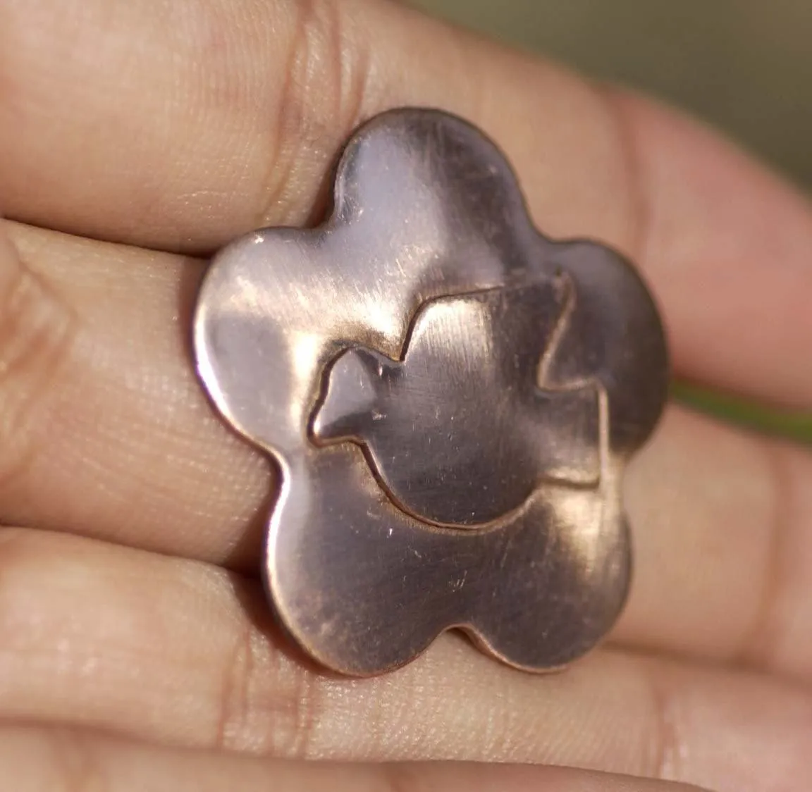Embossed Flower in a Variety of Shapes 31mm Metal Stamping Blanks for Jewelry Making