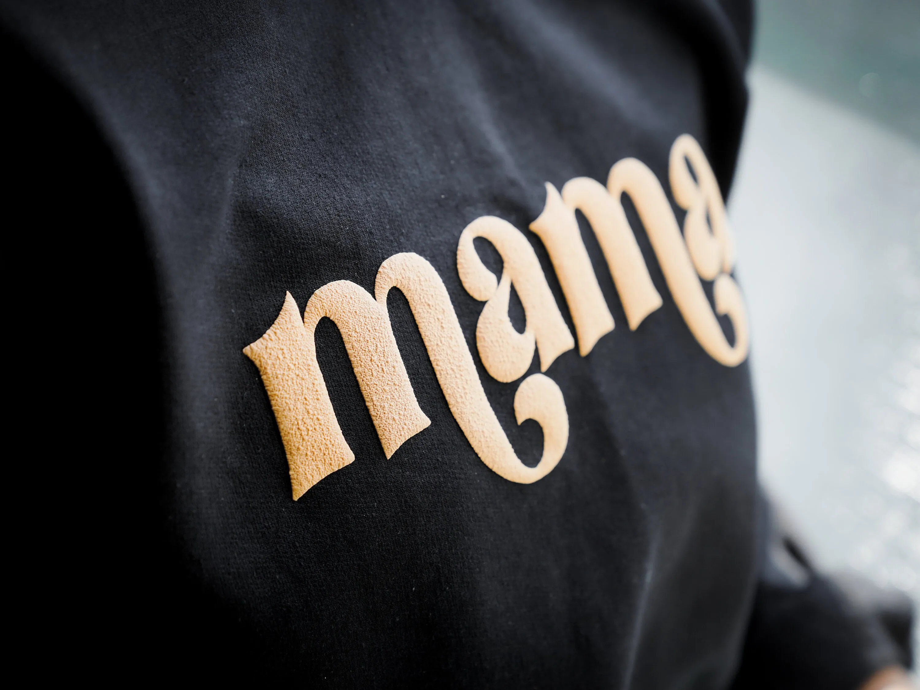 Embossed Gold Mama Crewneck Sweatshirt