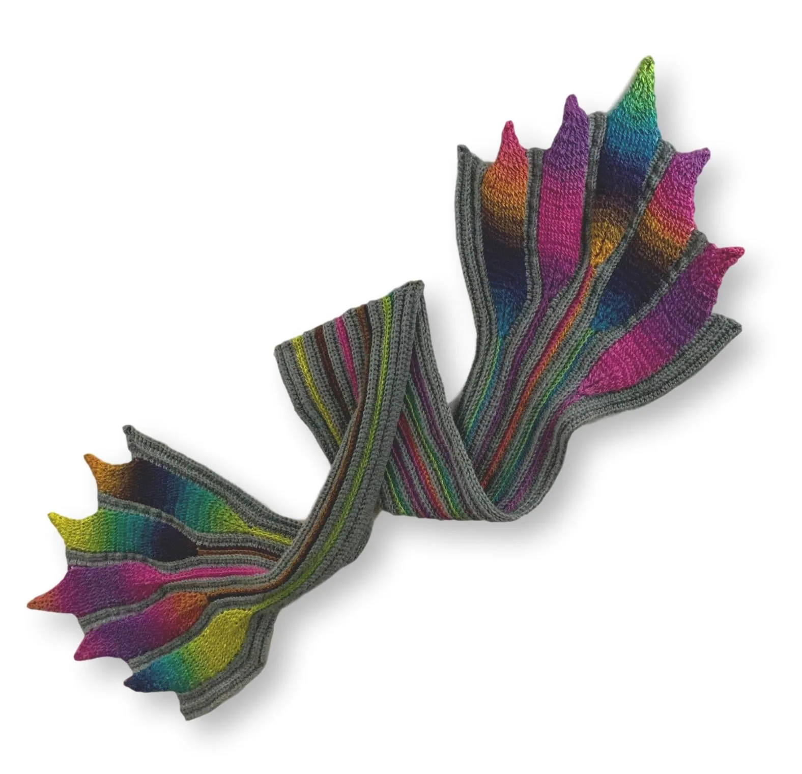 Embossed Phoenix Scarf Pattern PDF