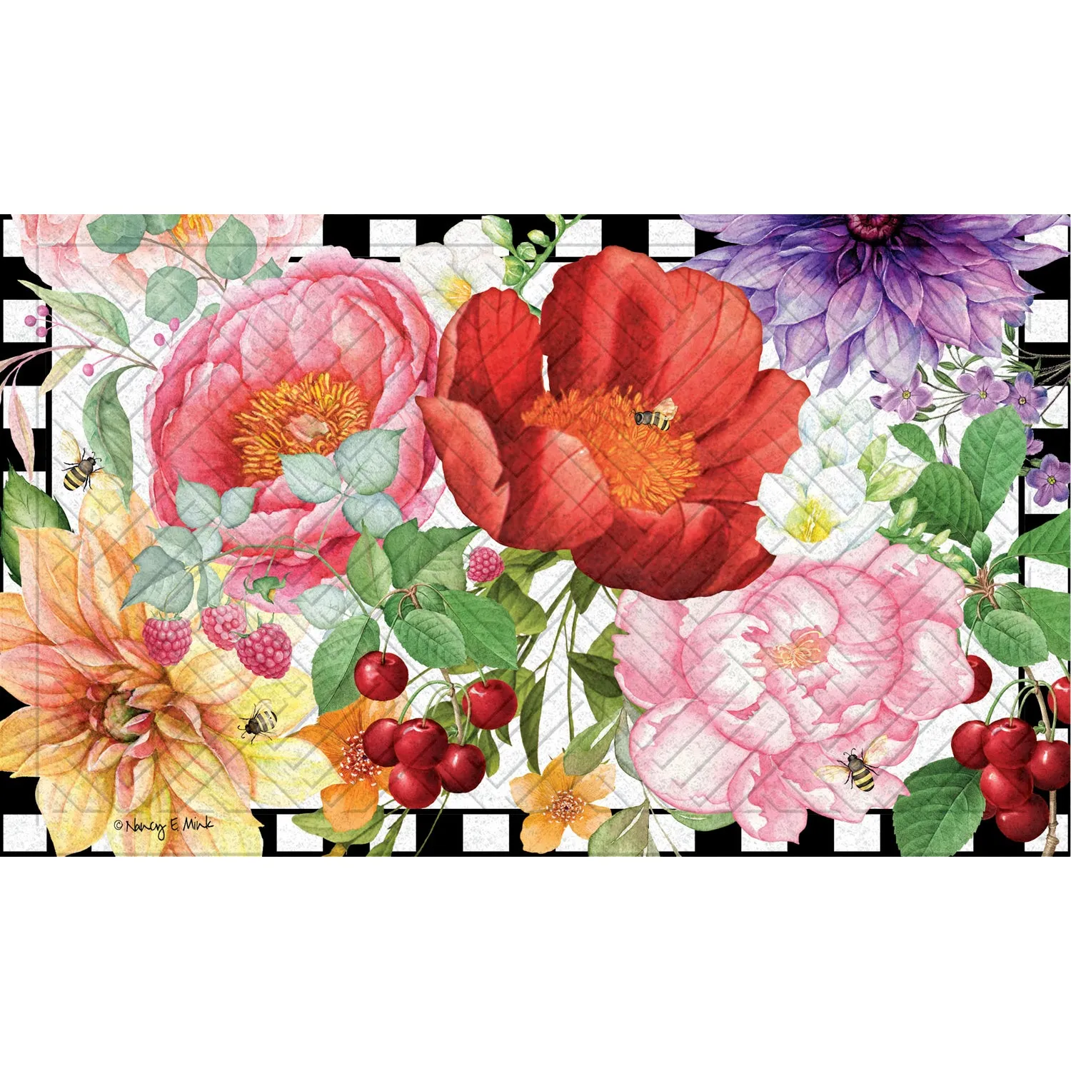 Enchanted Garden Embossed Floor Mat,41em2518