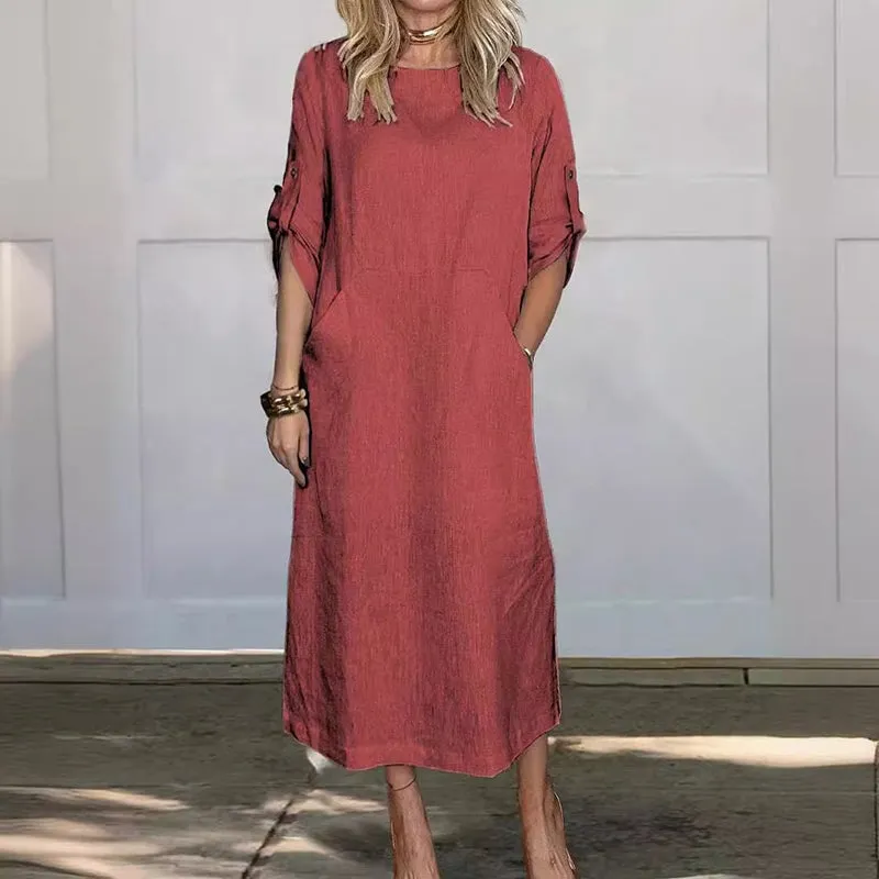 Ericka - Elegant Dress With Pockets