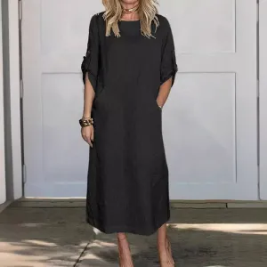 Ericka - Elegant Dress With Pockets