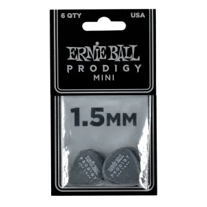 Ernie Ball Prodigy Pics 1.5mm Black Mini (6 Pack)