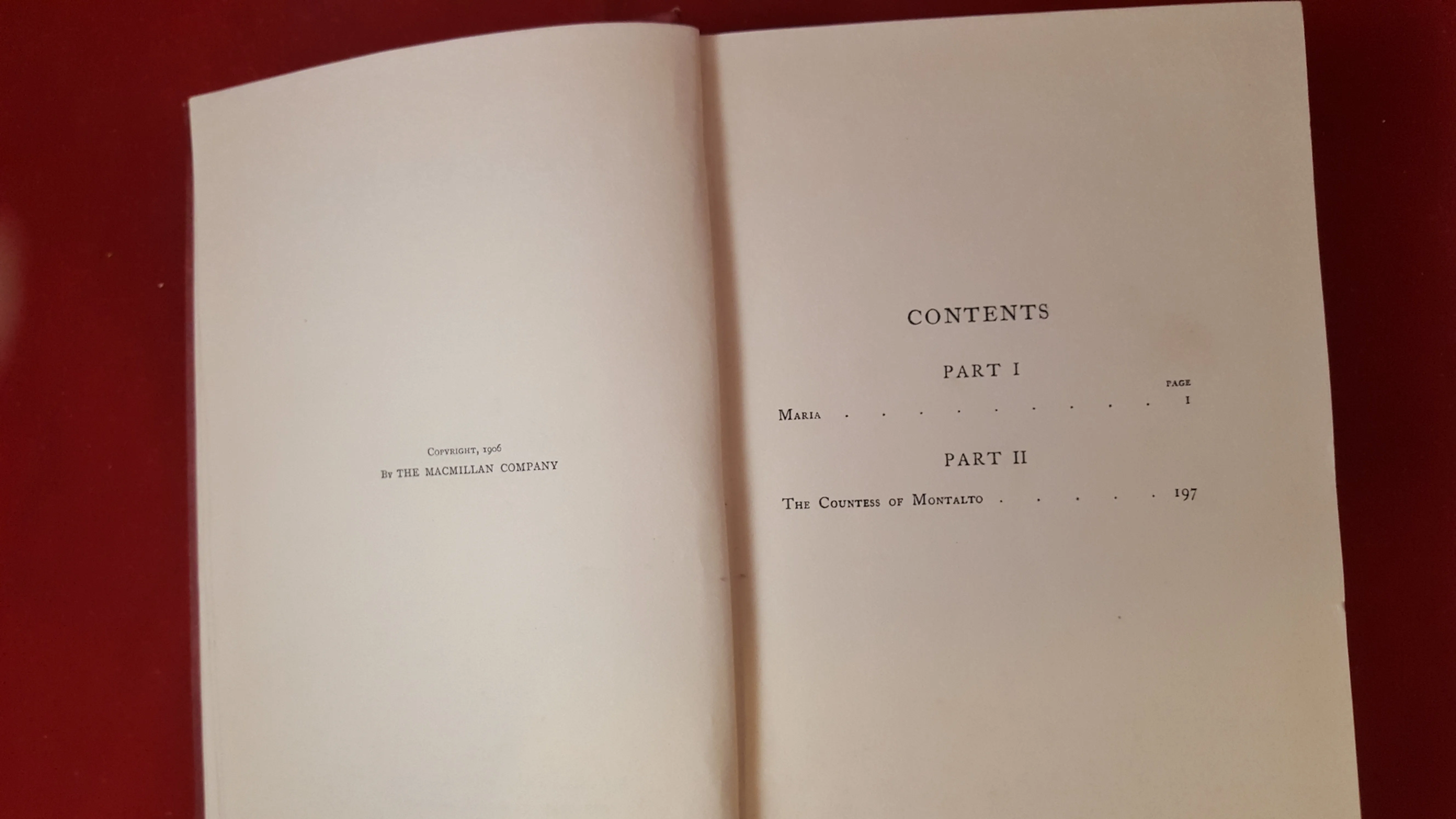 F Marion Crawford - A Lady Of Rome, Macmillan and Co, 1906, 1st Edition