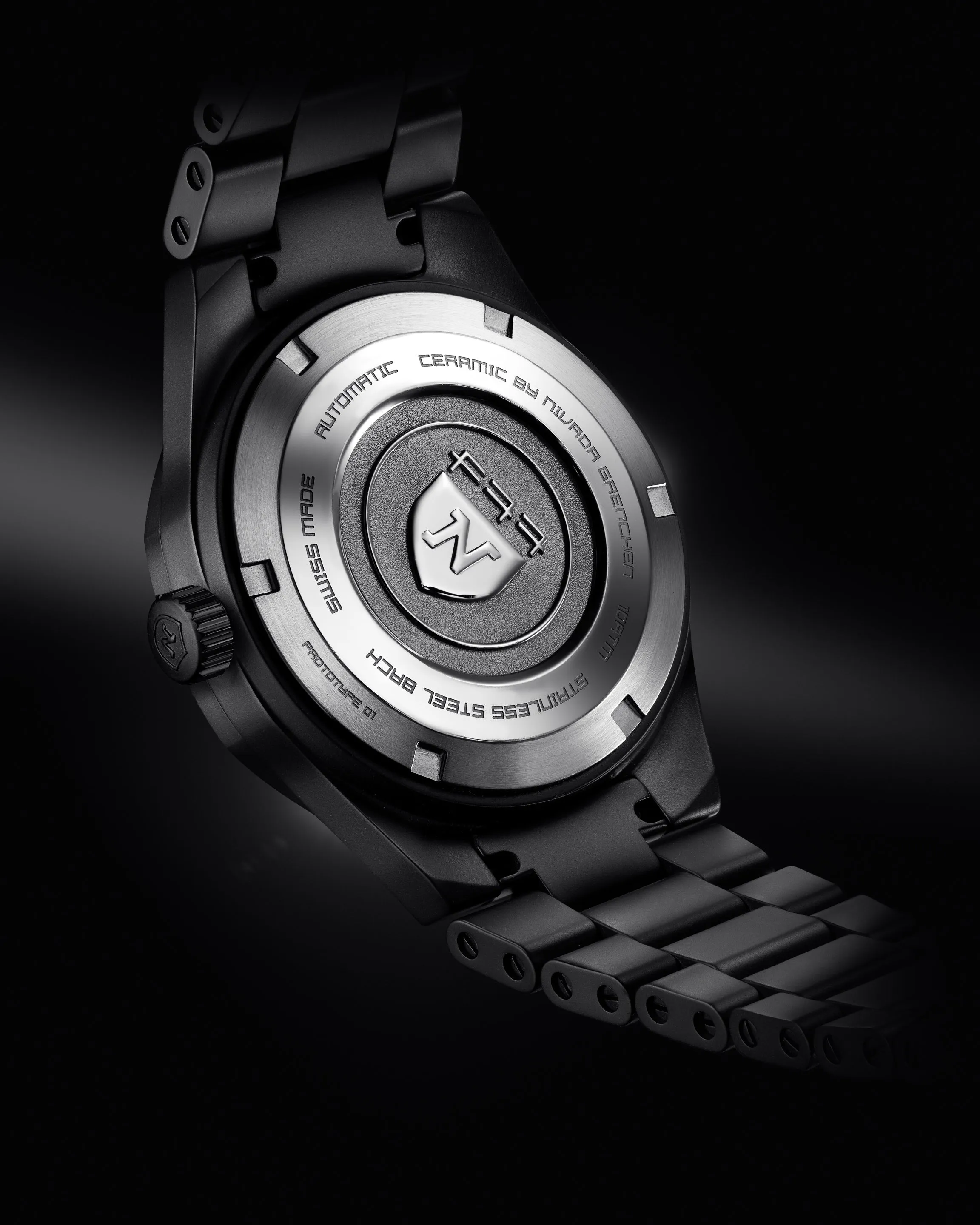 F77 BLACK CERAMIC BRAIDED DIAL
