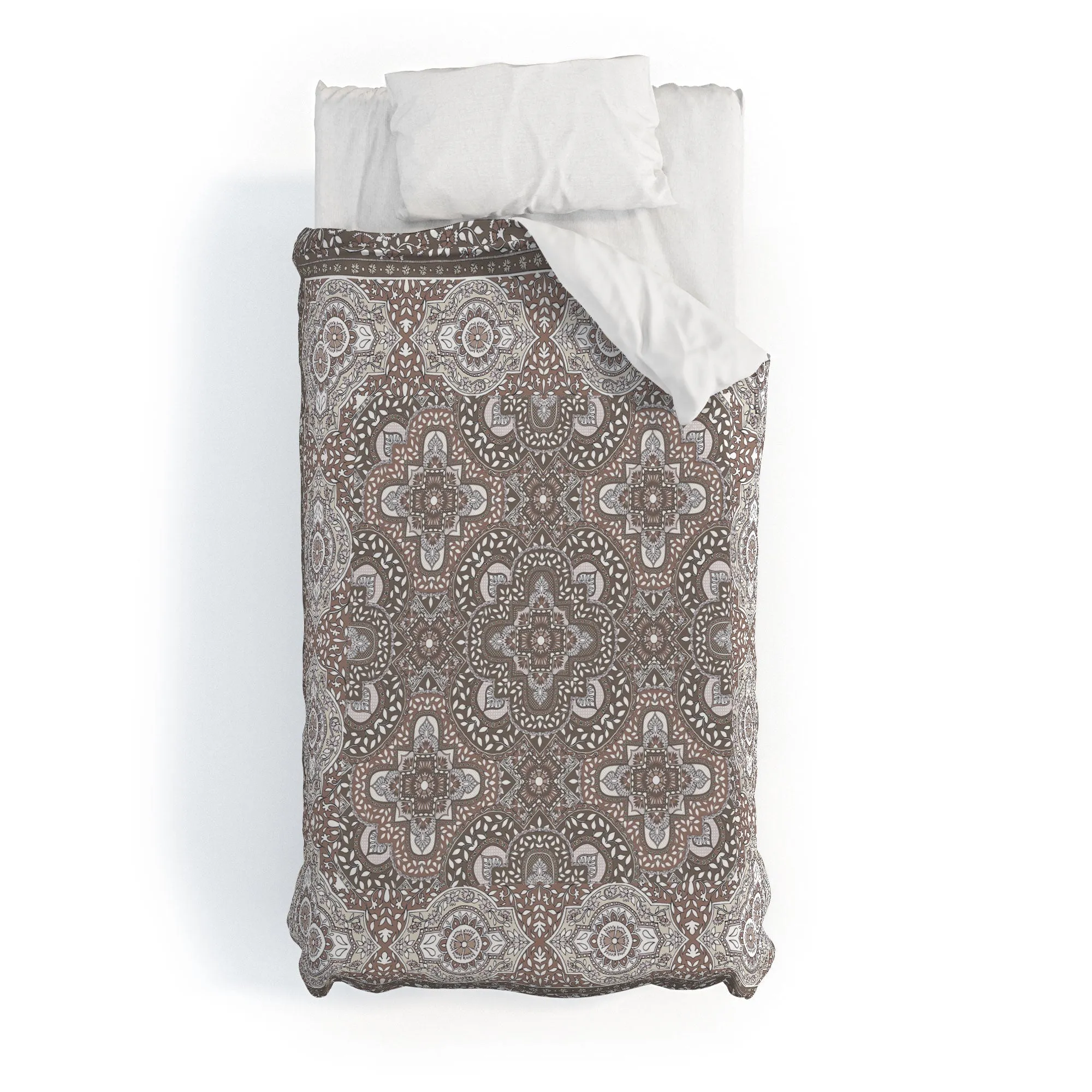 FARAH BORDER NEUTRAL DUVET / COMFORTER