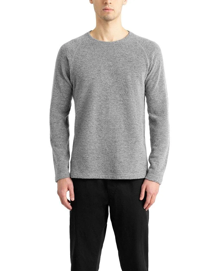 Felted Wool Crewneck Heather Grey