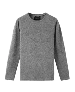 Felted Wool Crewneck Heather Grey