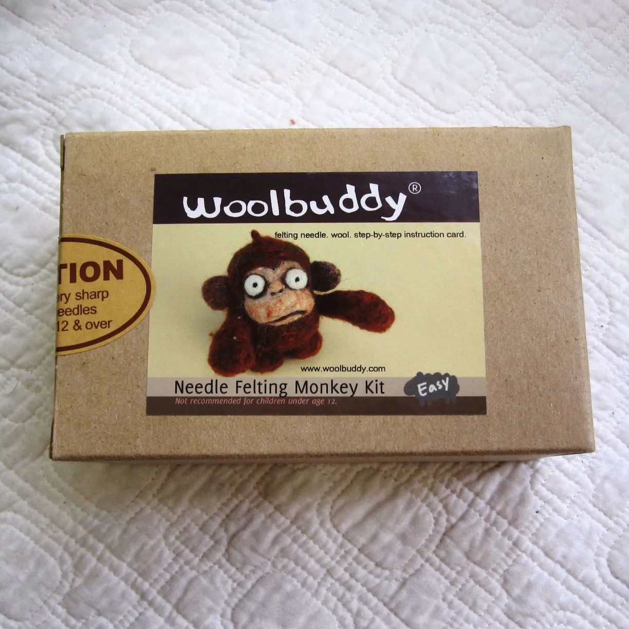Felting Craft Kit, Create a Cheeky Monkey, Ages 12 to Adult