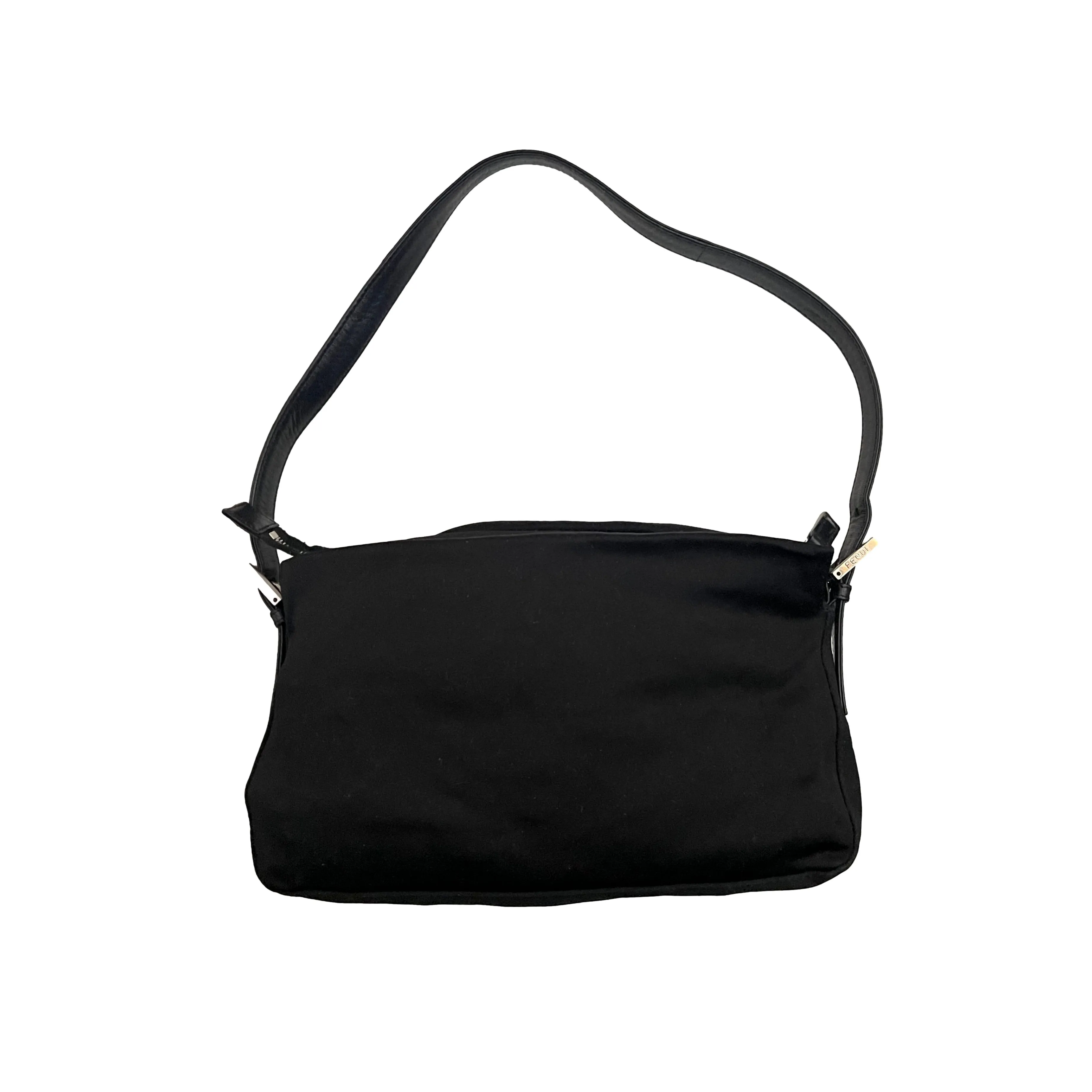 Fendi Black Neoprene Shoulder Bag