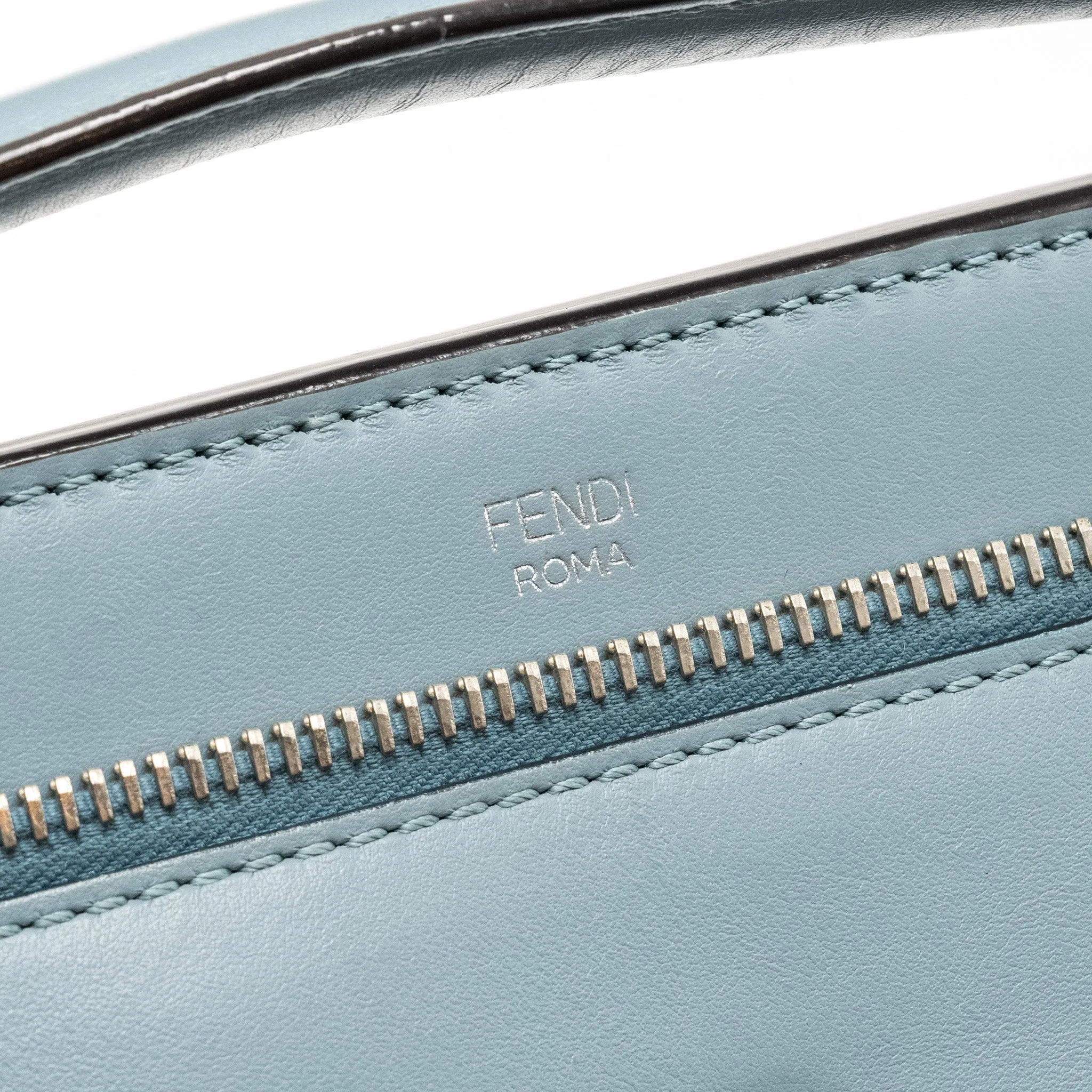 Fendi Dotcom Bag Calfskin Blue SHW