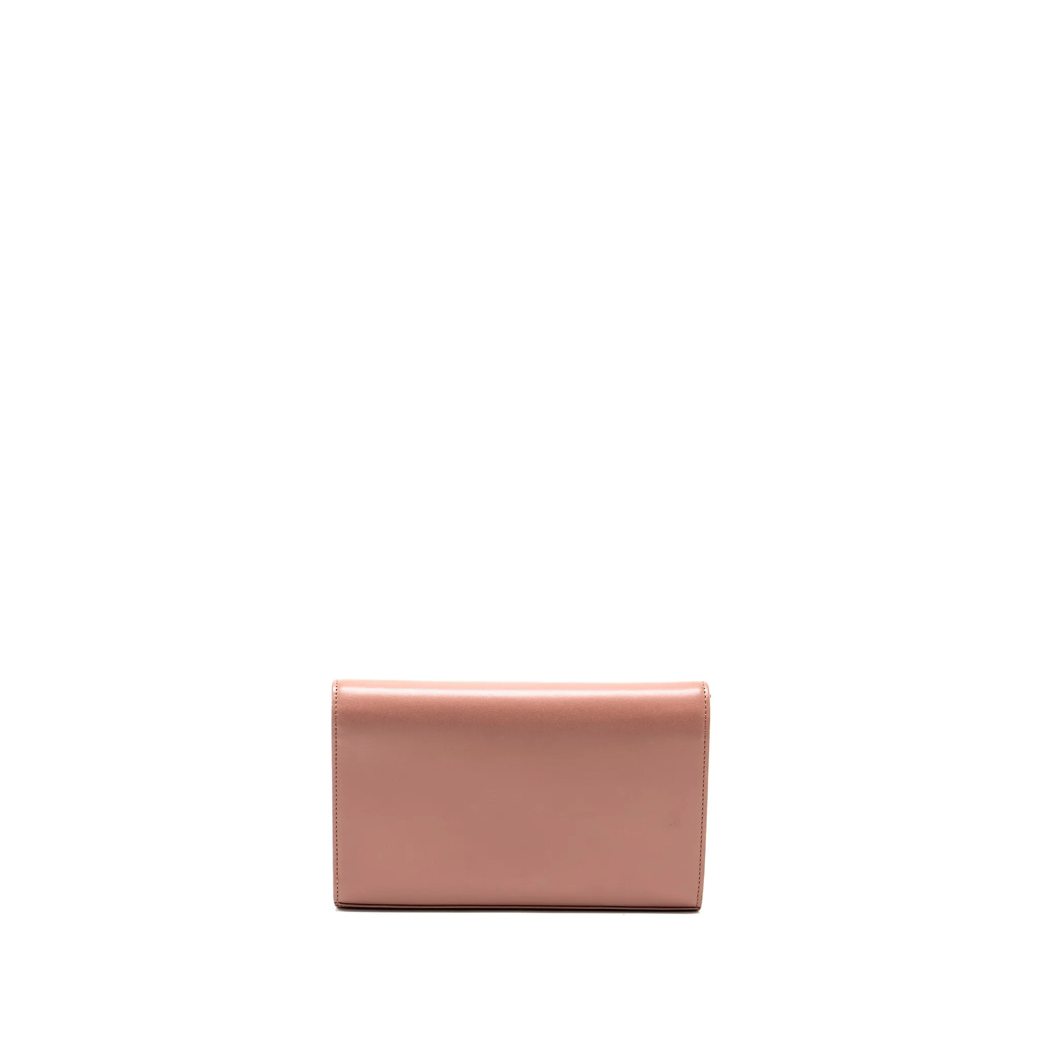 Fendi Logo Crossbody Bag Calfskin Light Pink SHW