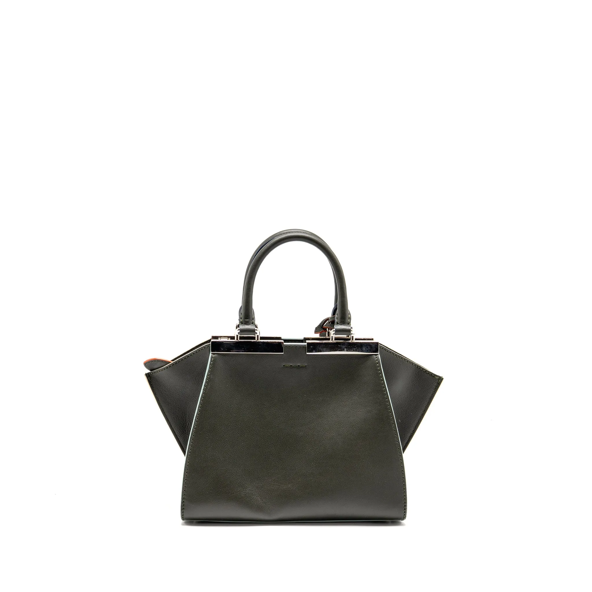 Fendi Mini 3Jours Tote Bag Calfskin Dark Green SHW
