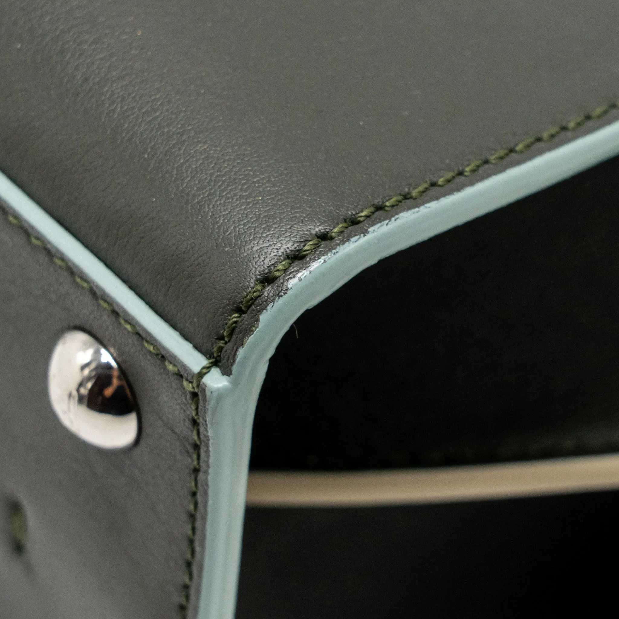 Fendi Mini 3Jours Tote Bag Calfskin Dark Green SHW