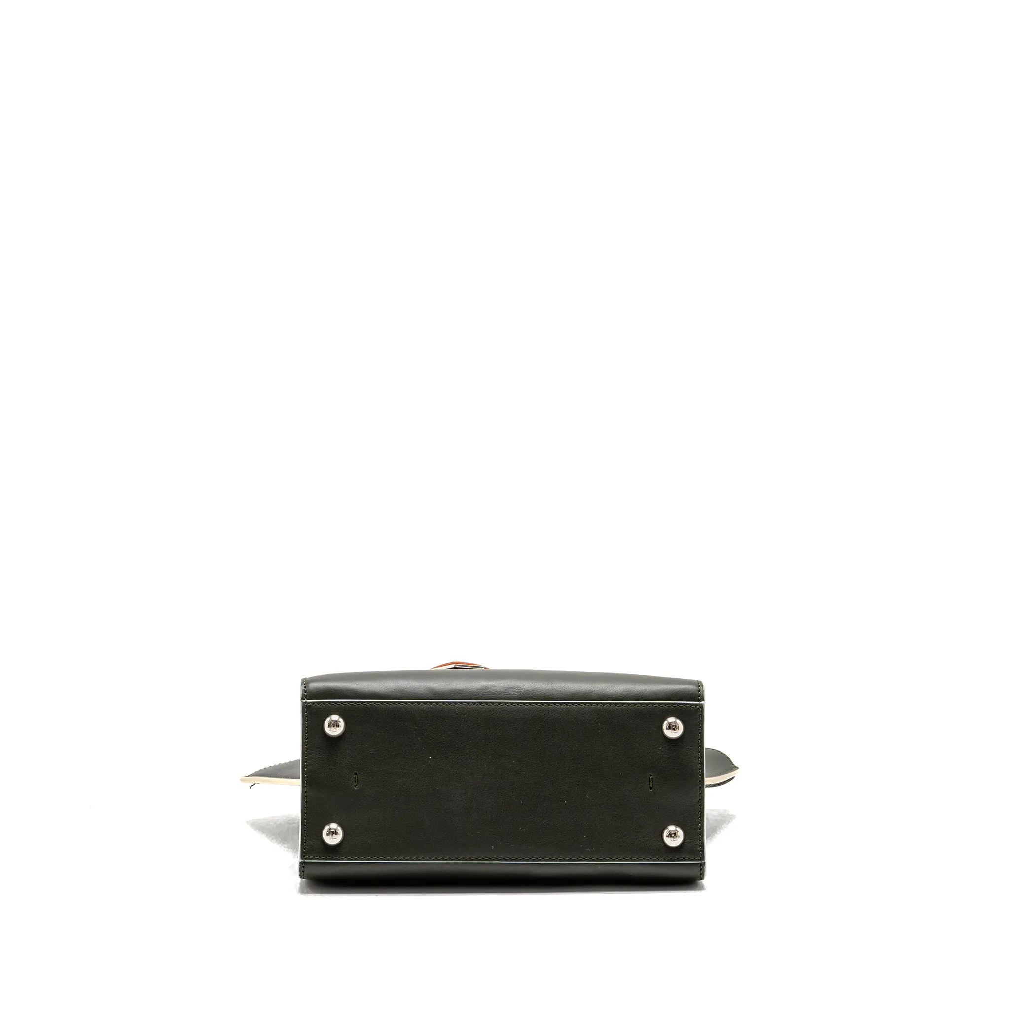 Fendi Mini 3Jours Tote Bag Calfskin Dark Green SHW