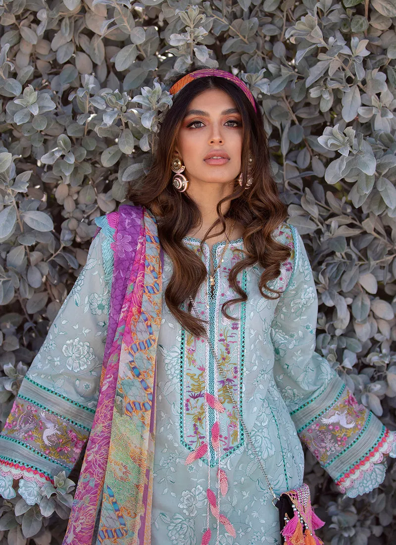 Fiji Seafoam | Farah Talib Aziz ILO ILO Luxury Lawn Collection 2022 | Unstitched Embroidered Lawn Suits