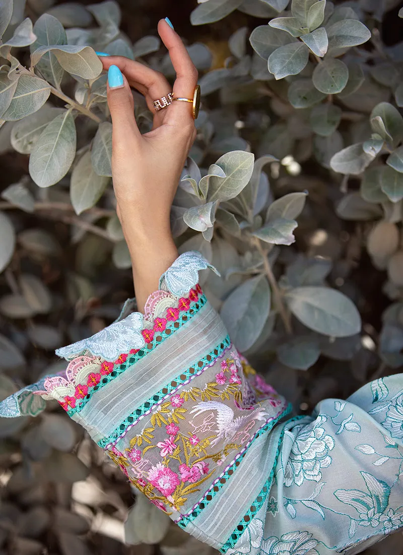 Fiji Seafoam | Farah Talib Aziz ILO ILO Luxury Lawn Collection 2022 | Unstitched Embroidered Lawn Suits
