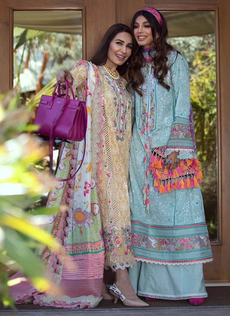Fiji Seafoam | Farah Talib Aziz ILO ILO Luxury Lawn Collection 2022 | Unstitched Embroidered Lawn Suits