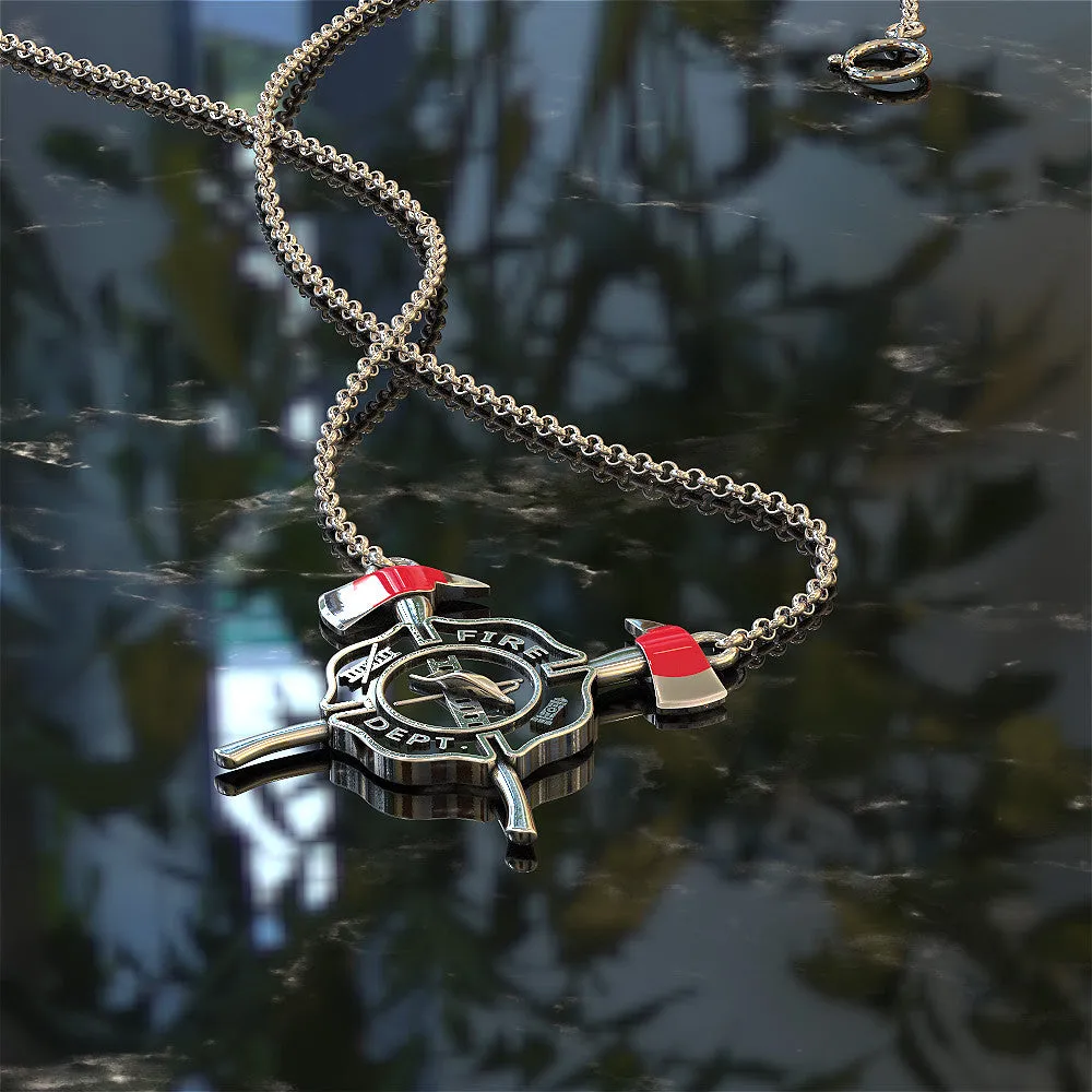 Fire Shield Necklace