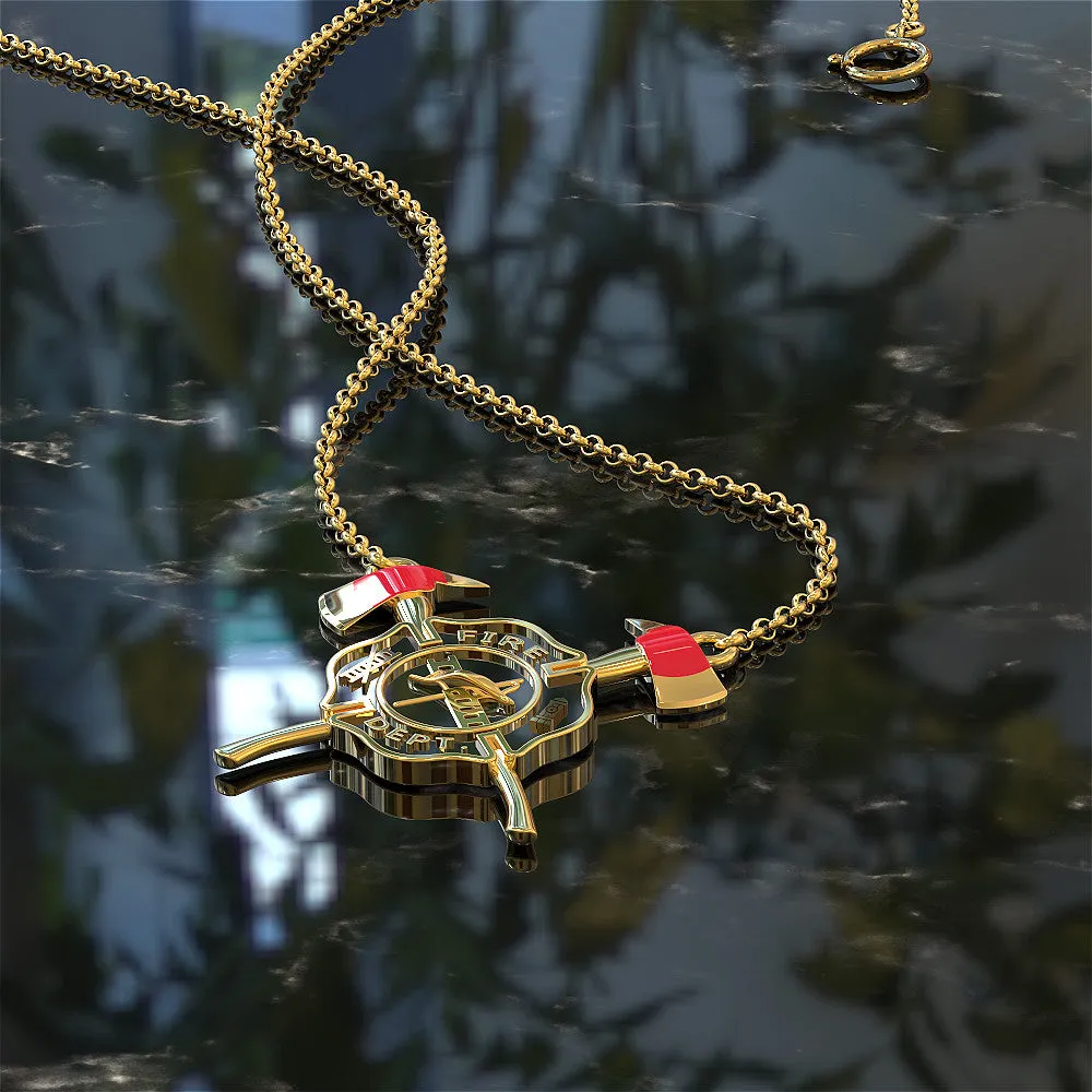 Fire Shield Necklace