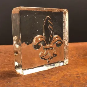 Fleur de lis paperweight