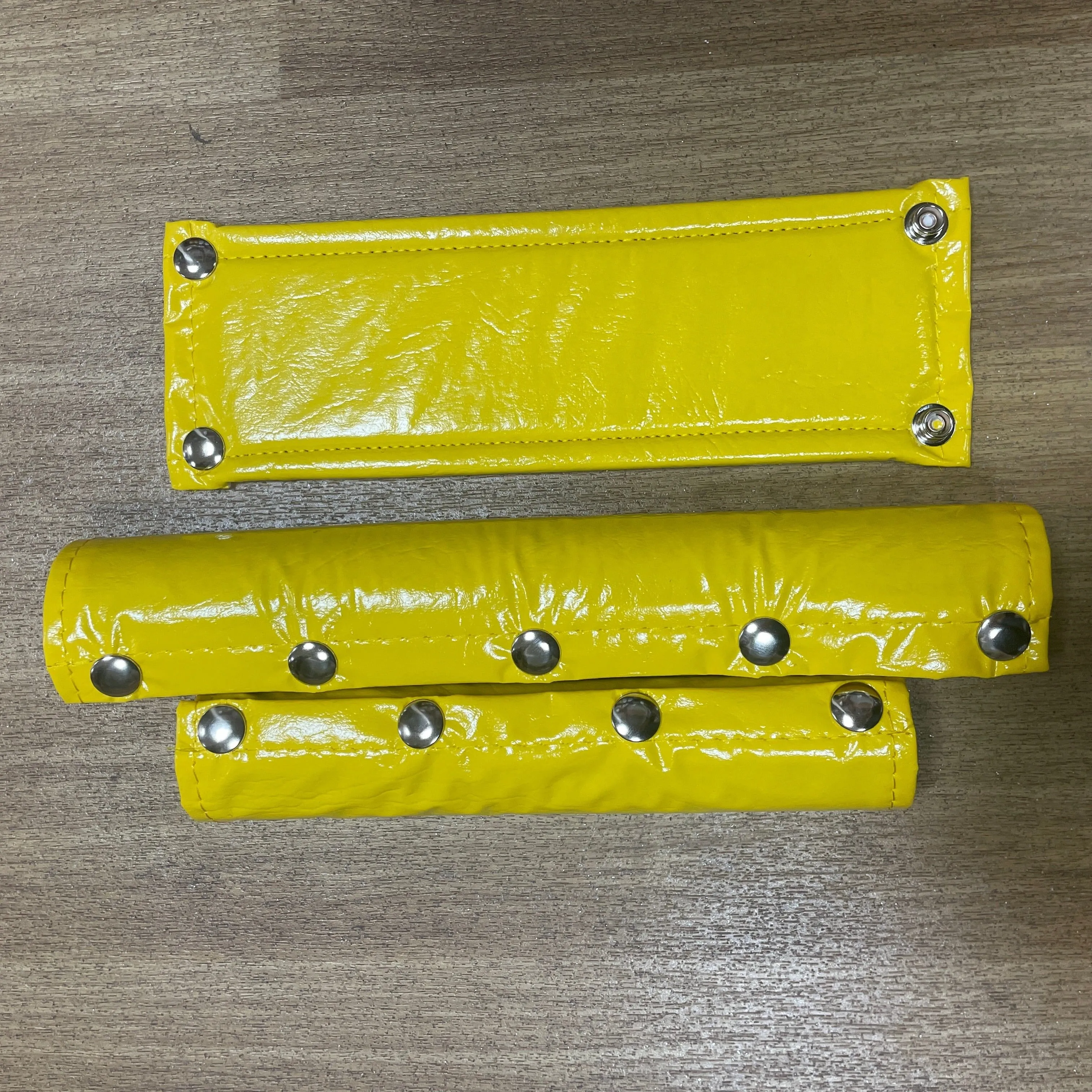 Flite Blank Vinyl Snap Closure 3 Piece Old School BMX Pad Set