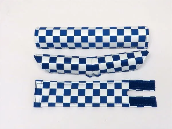 Flite Old School BMX 3 Piece V-bar Pad Set Checkers